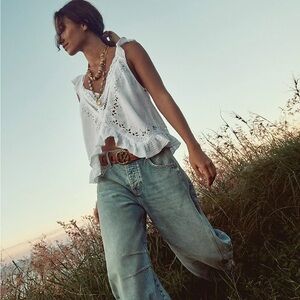 Free People Mid Rise Barrel Jeans✨👖